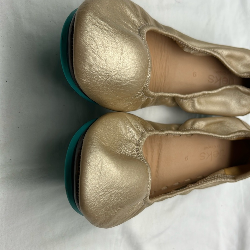 Tieks by Gavrieli Metallic Gold size 9 - Picture 3 of 5